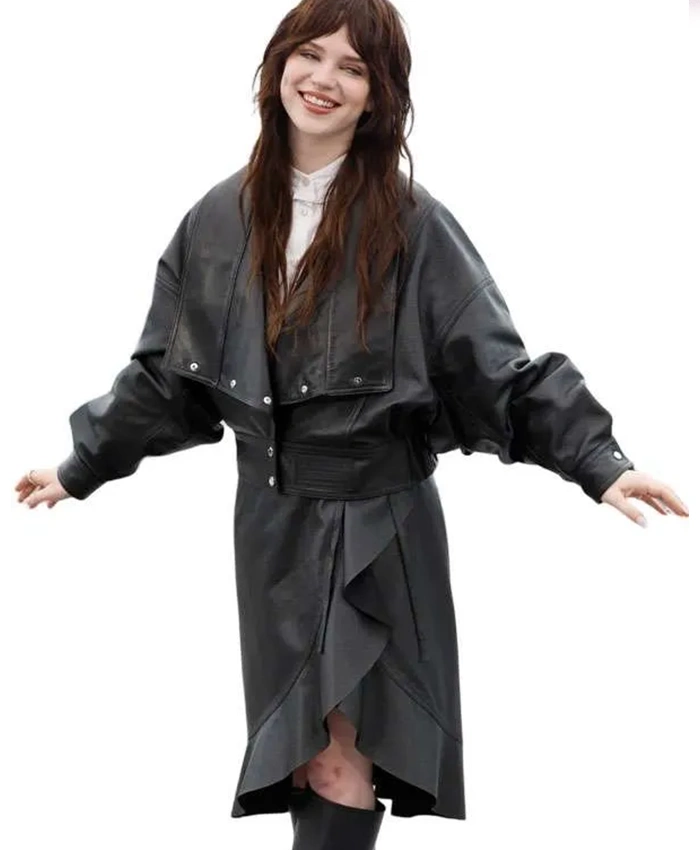 Her Private Hell 2026 Sophie Thatcher Black Leather Jacket