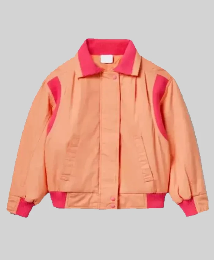 Holly Wheeler TV-Series Stranger Things S05 Tinsley Price Orange Bomber Jacket front view