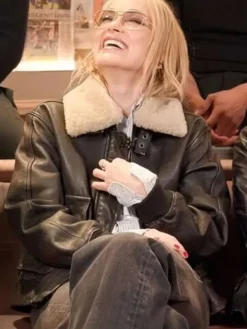 I Want Your Sex Olivia Wilde Black Fur Leather Jacket