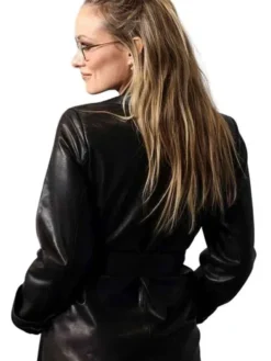 I Want Your Sex Olivia Wilde Trench Leather Coat