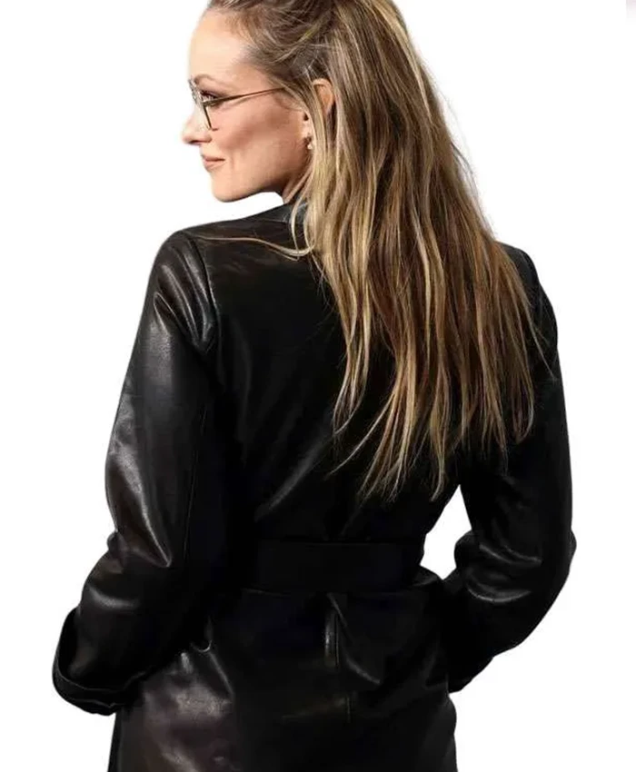 I Want Your Sex Olivia Wilde Trench Leather Coat