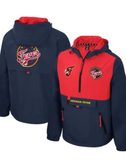 Indiana-Fever-Stadium-Essentials-Navy-Red-Quarter-Zip-Jacket