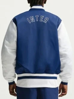 Inter Milan Fanatics Fest NYC 2026 Blue Satin Jacket Back View