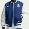 Inter Milan Fanatics Fest NYC 2026 Blue Satin Jacket Front View
