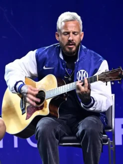 Inter Milan Fanatics Fest NYC 2026 Blue Satin Jacket Side View