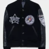 Issey Miyake × Murakami Takashi Black Varsity Jacket