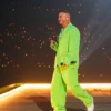 J Balvin Final Paris 2026 Show Green Suit