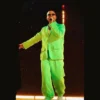 J Balvin Final Show Paris 2026 Green Suit
