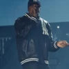 JAŸ-Z 30 New York Yankee Stadium Black Leather Jacket