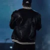 JAŸ-Z 30 Yankee Stadium New York Black Leather Jacket