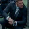 Jack Reacher Black Suit from Reacher Season 2 featuring lapel collar design