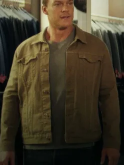 Jack Reacher Series Reacher 2022 Brown Cotton  Jacket front view