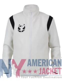 Jackie Chan 2025 Karate Kid White Bomber Jacket