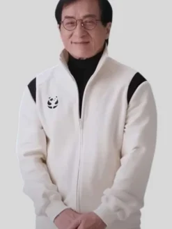 Jackie Chan Karate Kid White Bomber Jacket