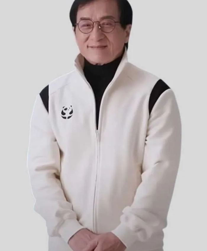 Jackie Chan Karate Kid White Bomber Jacket