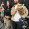 Jalen Brunson Fanatics Fest NYC 2026 Beige Jacket Side View