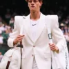 Jannik Sinner Wimbledon 2026 White Blazer