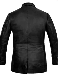 Jeff Goldblum Jurassic World Dominion Black Leather Blazer