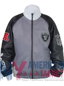 Jeff Hamilton Raiders Vegan Leather Jacket