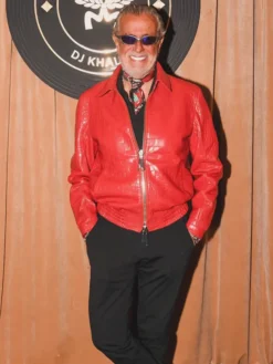 Jeff Hamilton We The Best Croc Red Leather Jacket