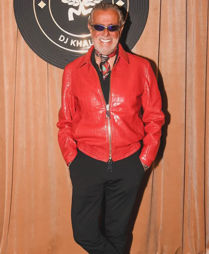 Jeff Hamilton We The Best Croc Red Leather Jacket