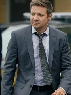 Jeremy Renner Mayor of Kingstown S01 Suit Front View
