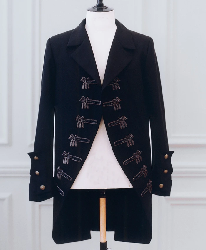 Jimin Arirang Paris Tour Dior Black Wool Coat