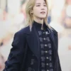 Jimin Dior Paris Tour Arirang Black Wool Coat Front