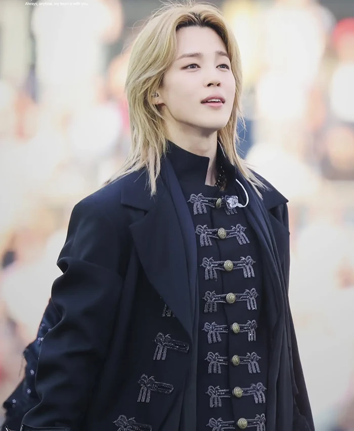 Jimin Dior Paris Tour Arirang Black Wool Coat Front