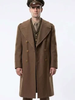 Jimmy 2026 KJ Apa Brown Military Coat