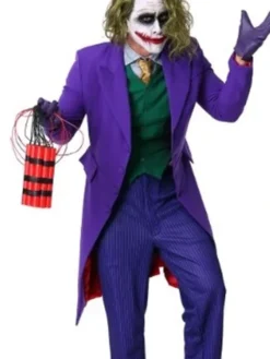 Joker For Halloween Purple Coat
