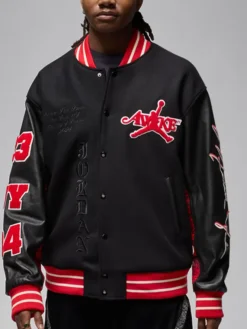 Jordan x Awake NY Red Varsity Jacket