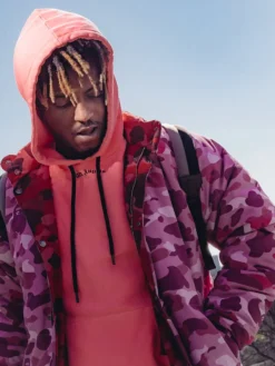 Juice-Wrld-Pink-Camo-Puffer-Jacket