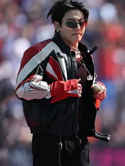 Jungkook FIFA World Cup Final Halftime Show Jacket Side View
