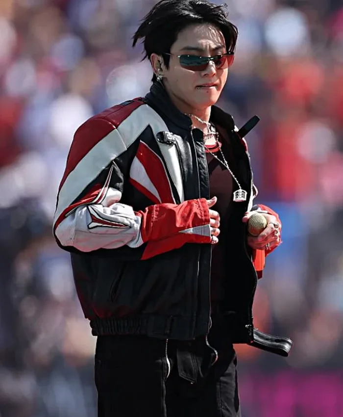 Jungkook FIFA World Cup Final Halftime Show Jacket Side View