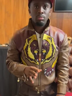 Kai Cenat Streamer University Custom Leather Jacket