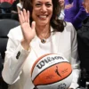 Kamala Harris WNBA LA Sparks vs Chicago Sky White Blazer