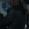 Karla Dixon Reacher S02 Shearling Leather Jacket Back View