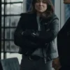 Karla Dixon Reacher S02 Shearling Leather Jacket Front View