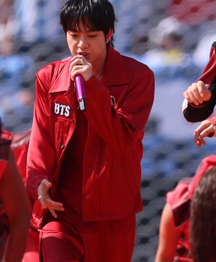 Kim Seok-jin FIFA World Cup Final Halftime Show Jacket Front