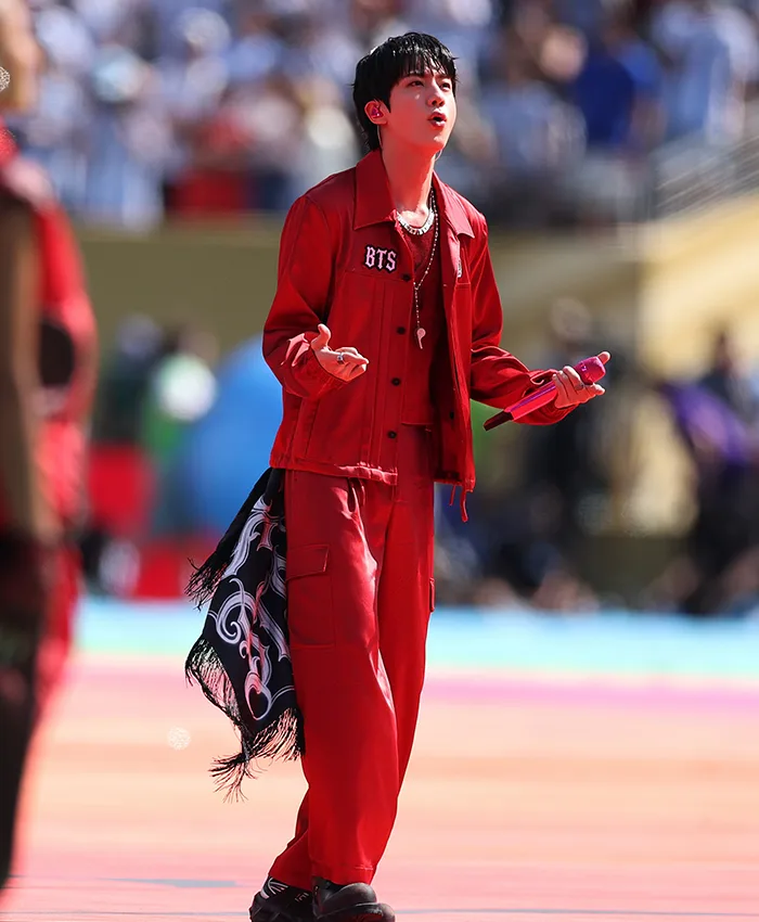 Kim Seok-jin FIFA World Cup Final Halftime Show Jacket Side View