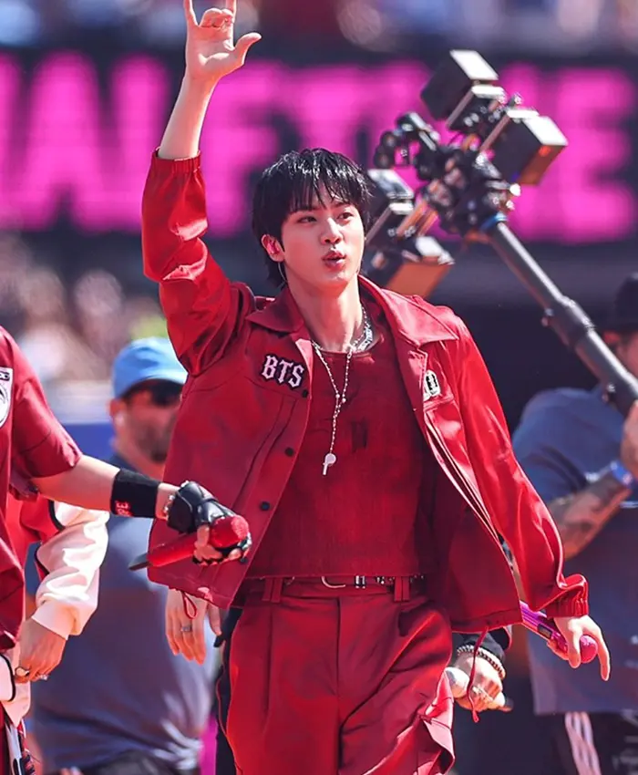 Kim Seok-jin FIFA World Cup Final Halftime Show Jacket