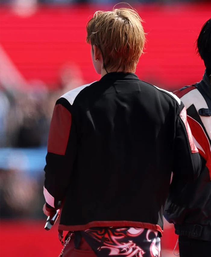 Kim Taehyung FIFA World Cup Final Halftime Show Jacket Back View