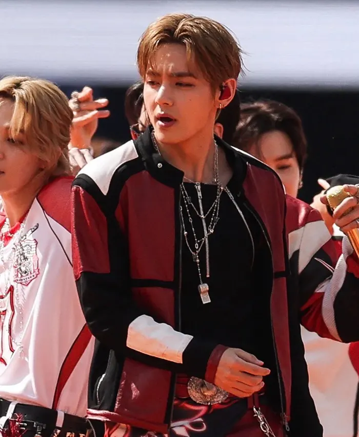 Kim Taehyung FIFA World Cup Final Halftime Show Jacket Side