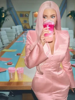 Kylie Jenner x Dunkin Pink Blazer