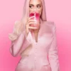 Kylie Jenner x Pink Dunkin Blazer