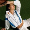 LA Dodgers Off Season x MLB Full-Zip White Track Jacket Side View