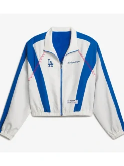LA Dodgers Off Season x MLB White Full-Zip Track Jacket
