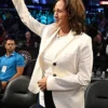 LA Sparks vs Chicago Sky Kamala Harris White Blazer