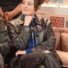 LA Times I Want Your Sex Apple Black Leather Jacket